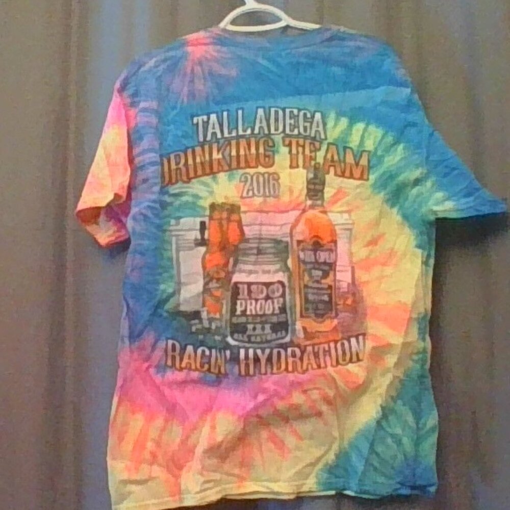 Talladega Drinking Team Tie-Dye T-Shirt Large